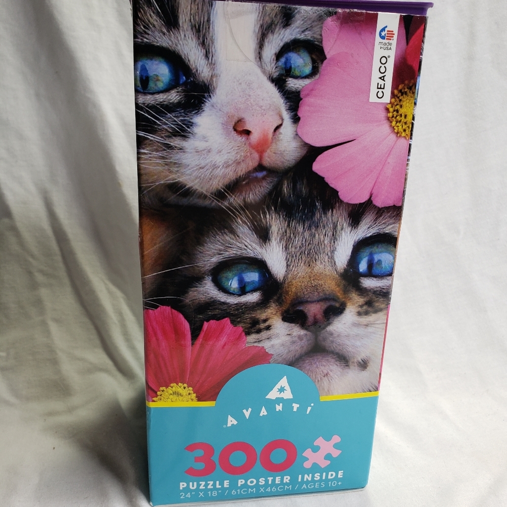 Avanti 300 Piece Cat Puzzle w/ Poster
